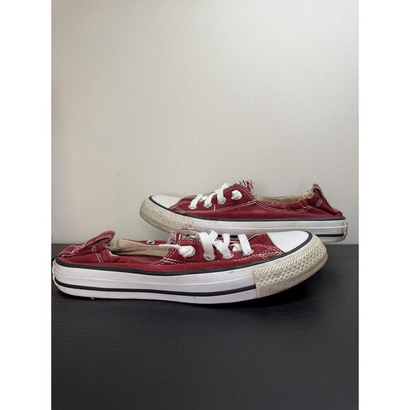 Converse Chuck Taylor All Star Shoreline slip-on sneakers Women’s 7.5 Maroon - Picture 4 of 16